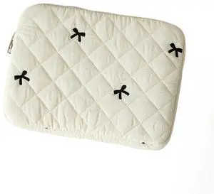 Attria Cute Bow Graphic Carrying Laptop Bag Y2K Preppy Laptop Sleeve Case Bag Kawaii Pad Computer Protect Case Pouch (11 inch,White)