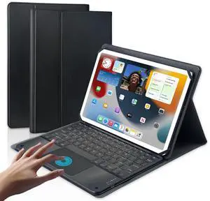 HaOaMoEo Universal Tablet Touch Keyboard Case for 9",9.7",10.1",10.2",10.5",10.9",11" Tablets, Wireless Keyboard Cases for Android/iOS/Windows Tablet