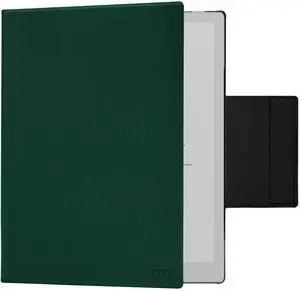 GOVTVA Magnetic Case for Onyx Boox Go 10.3 ePaper 2024 Released Ultra-Thin Lightweight Leather Cover with Magnetic Pen Buckle, Auto Sleep/Wake & Magnetic Closure (Green)