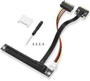 SinLoon Mini PCIE Wireless Network Card to PCIe X16 Extender Cable Mini-Pcie Male to PCI-E X16 Female Riser Cable 20CM
