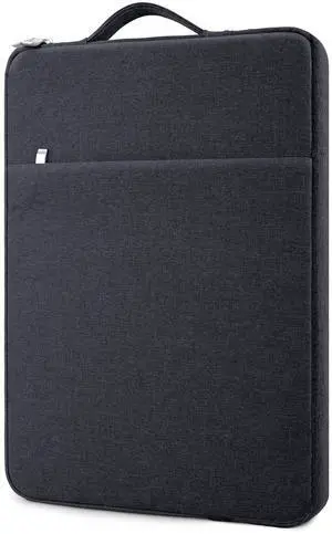 MicaYoung 13 Inch Laptop Sleeve Case Carrying Bag Compatible with 13 inch MacBook Air M4 M3 M2 M1/ Pro 13 M3 M2 M1, Waterproof Chromebook Cover Computer Zipper Pouch with Handle Pocket, Black