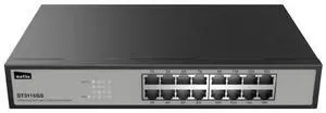 Netis ST3116GS 16 Port Unmanaged 10/100/1000M Gigabit Ethernet Switch with Sturdy Metal Desktop Size | Expandable to Standard 19 inch Rack Mount with Included Mounting Bracket, Gigabit 1000Mbps