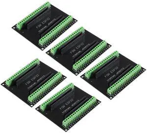 AITRIP 5PCS ESP32 Breakout Board GPIO 1 into 2 for 38PIN No Mounting Hole Version ESP32 ESP-WROOM-32 ESP32 ESP-32S Development Board