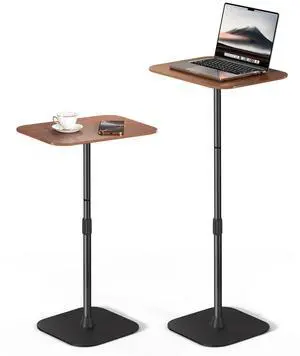 Viozon Floor Laptop Stand for Bed,Laptop Table, Small & Portable Standing Desk with Adjustable Height 26.7"-36.62", Quick Installation for Office,Conference Room, Living Room,Home Office,Bed/Sofa Side