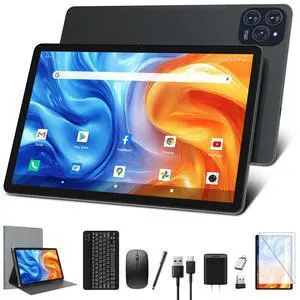 2025 Latest 11 inch Android 15 Tablet with Dual 4G Cellular, Octa-Core Tablets with 128GB ROM 16GB RAM 1TB Expand, 21MP Camera Tablets with 8000mAh Battery, 2 in 1 Tablet with Keyboard/Stylus/Mouse