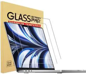 YINOVEEN 2 Pack 2025-2022 Release Tempered Glass Screen Protector for MacBook Air 13.6 inch M4 M3 M2 Model A3240 A3113 A2681, 9H Hardness, Ultra HD
