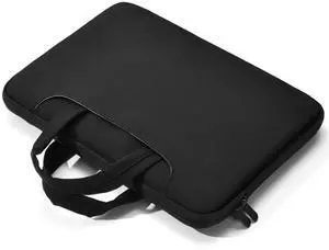 Slim Business Laptop Sleeve, Lightweight Protective Case with Handle & Pockets for 14/15.6" Laptops, Water - Resistant Briefcase for Commute/Travel/Business (black, 15.6inch)
