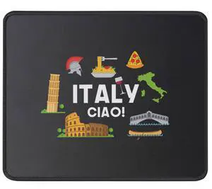 Love Italy and Everything Italian Culture Gift Mouse Pad - Italian Pride Gift - Funny Humor Gift for Friends - Computer Mouse Mat 9.5 Inch