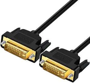 SOEYBAE DVI-D Cable 3M, 24+1 Pin Male to Male Digital Video Monitor Cable, High Speed Transmission Supports 1920x1200 WUXGA (1080p Full HD) Resolution, for Monitor, Gaming, Projector, HDTV, DVD Player