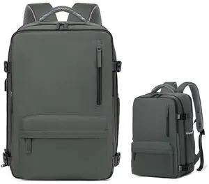 LydeLog Travel Backpack,Travel Laptop Backpack with USB Charging PortSuitable for travel, business trips, outdoor etc (Dark green)