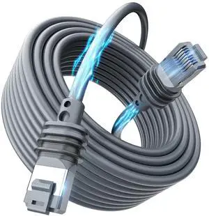 FlenKn Starlink Gen 3 Cable 75FT, Waterproof & Durable Ethernet Extension Cable for Starlink Standard V3 Rectangular Satellite, Replacement Cord for Router, Indoor/Outdoor Use, Gray