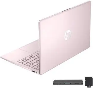 HP Stream 14" HD BrightView Laptop, Intel Processor N150, 16GB RAM, 288GB Storage (128GB UFS + 160GB SSD Docking Station Set), Intel Graphics, HD Webcam, Wi-Fi, 1 Year Office 365, Win 11 S, Pink
