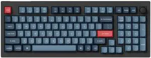 Keychron V5 Max Custom Wirless Mechanical Keyboard, 2.4 GHz/Bluetooth/Wired 3-Mode 100 Keys RGB Backlight QMK/VIA Programmable Macro, Hot-Swap Gateron Jupiter Red Switch PBT Keycaps for Mac Windows