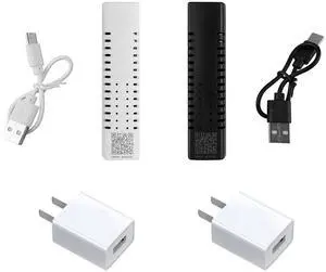 A Pair Mini Media Converter, Fiber Ethernet Coverter, Gigabit Media Converter 10/100/1000Base-Tx to 1000Base-FX TX1310nm/TX1550nm Single Mode 3Km, Type-C, with Power Supply