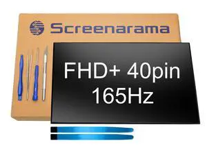 SCREENARAMA New Screen Replacement for CMO N160JME-GT1 REV.C1 (165Hz FHD+ 1920x1200 40pin) IPS LCD LED Display with Tools and Tape