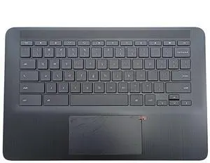 Replacement for HP Chromebook 14 G6 CB14G6 CelN4000 15.6" Laptop Upper Top Cover Case Palmrest Keyboard Touchpad Assembly Part L90459-001