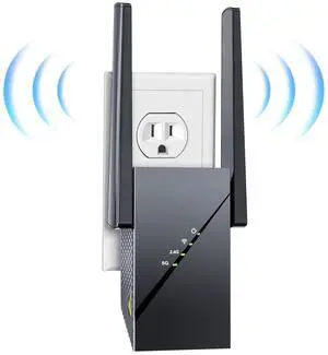 2025 WiFi 6 Extender Internet Booster for Home, Longest Range up to 18k sq. ft, 3Gbps Dual Band Faster Speed Access Point, Wireless Internet Repeater with Gigabit Ethernet Port, Mesh WiFi, 1-Tap Setup