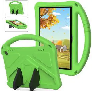 Simicoo Fire HD 10 11th 13th Generation 2021 2023 10.1 Kids Tablet Case Dinosaur Light EVA Foam Shockproof Rugged Kids case with Kickstand Handle Holder Kid-Proof Case for for boy Girl Gift (KL)