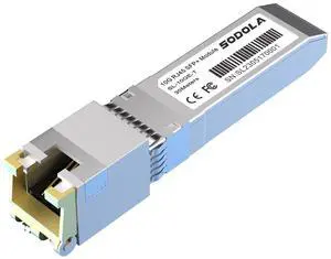 SODOLA 10GBase-T RJ45 SFP+ Module, 10G SFP+ RJ-45 Copper Transceiver for SODOLA, SFP to Ethernet, Plug and Play,Hot Pluggable,Up to 30m Distance Copper SFP Modules (1 Pack)