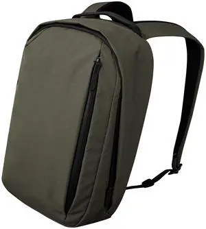 ALPAKA Metro Backpack, 12L Compact Commuter Bag for Thin 14" Laptops - Durable Fleece-lined Sleeve, Wide Top Access, Weatherproof Green Axogrid 210D with Stylish Subtle Checkered Texture for Daily Use