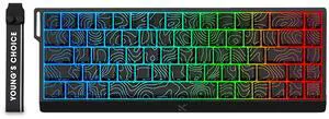 FKZ MCHOSE ACE 68 Magnetic Switch RGB Gaming Keyboard,Hall Effect Rapid Trigger Keyboard 60% Hyper-Fast Adjustable Actuation Side Printed Keycaps 8K Hz Polling Rate for Mac/PC Game (Black)