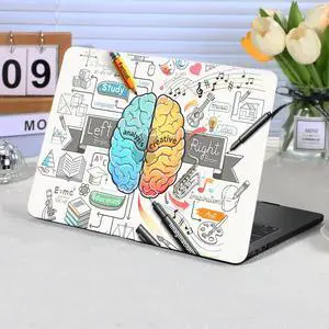 Compatible with MacBook Air 11 Inch Case A1370/A1465 Release 2012-2015, Funut Ultra Slim Plastic Hard Shell Case Matte Rubber Protective Case for MacBook Air 11.6 Inch,Cartoon Brain