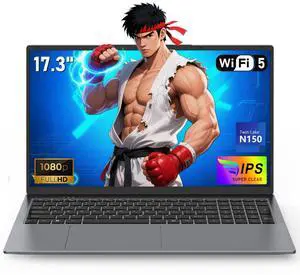 Gaming Laptop Computer, 17.3 Inch Lap Top PC Win 11 Pro 2025, N150 (Up to 3.6GHz), 16GB RAM 1TB SSD, Integrated Graphics (1GHz), 1920x1080 Display, 6000mAh Battery, WiFi 5 /BT4.2, Backlit Keyboard