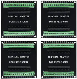 4Pcs ESP32 30Pin Breakout Board GPIO 1 into Expansion Development Board Compatible with 30 Pins ESP32S ESP32 ESP-WROOM-32 Board
