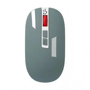 YOWOCHUNG Series MW-05 Wireless 2.4G+Bluetooth Connection Rechargeable Silent Slim Dual Voice Typing AI Smart Mouse for Laptop/iPad Tablet/Apple Mac Book/PC (Grey)