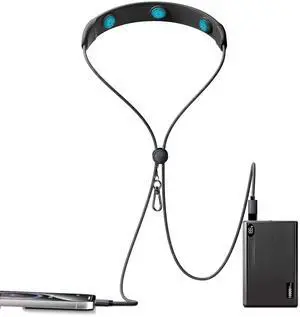 Sunazen 100W Fast Charging Neck Massager Cable | 3-Modes Silicone Vibration with USB C to USB C Connector | 1.45M Nylon Braided Cable | Compatible with iPhone 15/16 & Android/iPad (No Power Bank)