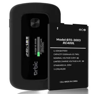 SHENMZ 3300mAh BTE-3003 Battery, Super High Capacity 0 Cycle Li-ion Battery Replacement for Verizon Orbic Speed Mobile Hotspot RC400L ORB400LB