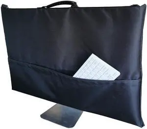 KUMPLE Travel Carrying Bag for Apple 27" iMac Desktop Computer, Protective Storage Case Monitor Dust Cover with Rubber Handle Black