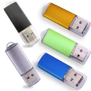 Ebamaz USB Flash Drives 2.0 Metal Key Pack of 5 Colors (128MB,Not GB,Smaller Than 1GB,Blank)