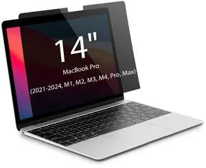 IRUYO FL Magnetic Privacy Screen for Mac Series, Detachable Screen Protector, Blue Light Blocking, Anti Glare Protector and Privacy Filter Shield, 14 inch