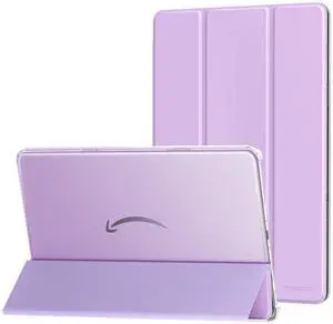 MoKo Case Fits Amazon Kindle Fire Max 11 Tablet (13th Generation, 2023 Release) 11" - Slim PU Leather Trifold Stand Cover for Fire 11 Tablet Frosted Hard Back Shell with Auto Wake/Sleep, Taro Purple