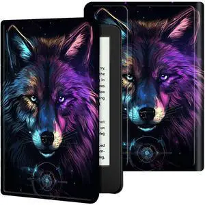 BREIDMKFM Slim for All-New Amazon Fire HD 10 and Fire HD 10 Plus Tablet Case (Only Fit 13th Generation 2023 Release), Smart Standing Cover with Auto Sleep/Wake, Wolf A