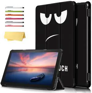 UUcovers 10.1" Kindle Fire HD 10 (11th Gen) & Fire HD 10 Plus (11th Gen) Case (Only Compatible with 11th Generation Tablet 2021 Release) Folio Stand Smart Cover with Auto Sleep/Wake, Don't Touch Me