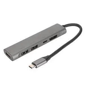 USB C Docking Station, USB C Hub USB C to 4K 60Hz DisplayPort Adapter, 60w PD Charging Port, 3 x USB2.0 USB C Hub Docking Station for Desktop PC Laptop