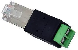 Taidacent 5 Pcs RJ45 to RS485 Converter - RJ45 Terminal Adapter - Crystal Head to Terminal (A Connects to PIN1, B Connects to PIN2)