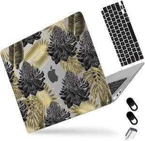 MEEgoodo for MacBook Air 13 inch Case 2021 2020 2019 2018, Cover Fit Model A2337 M1 A2179 A1932, Flexible Plastic Case for 13.3-inch Laptop, Hard Shell Cases for MacBook Air M1, Tropical Leaf Palm