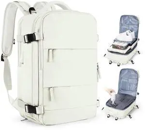 coofay Vacuum Backpack Travel with Pump Vacpack Travel Backpack with Vacuum System Compression Backpacks