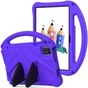 YRH for Onn 10.1 Tablet Case (Gen 4) 2024 (Model: 100135925), EVA Kids Shockproof Cover for Onn Tablet Case 10.1 inch, Purple