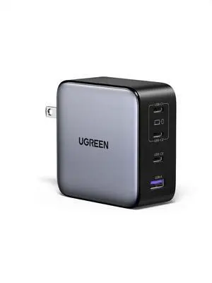 UGREEN Nexode 200W GaN USB C Wall Charger, 4-Port Foldable Compact Fast Type-C Power Adapter Compatible with MacBook Pro/Air, Dell XPS, HP 14, iPad, iPhone 17/16/15 Series, Galaxy S25/S24, Pixel 10/9