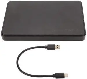 LJCM SSD Enclosure, Hard Drive Enclosure 2.5in USB3.1 Type C 10Gbps Transfer ABS Material HDD SSD External Enclosure Hard Drive Case with LED Indicator