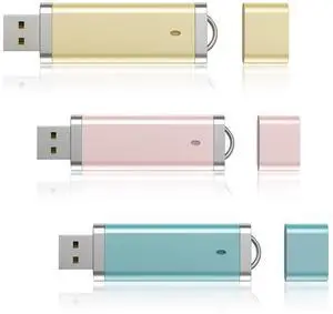 KEXIN 3 Pack 64GB Flash Drive USB Drive Thumb Drive 64 GB USB Flash Drive Jump Drive 64G Flash Drives Photo Memory Stick Pen Drive Zip Drive Pink Yellow Blue