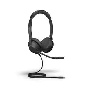 Jabra Evolve2 30 UC Wired Headset, USB-C, Stereo, Black  Lightweight, Portable Telephone Headset with 2 Built-in Microphones  Work Headset with Superior Audio and Reliable Comfort