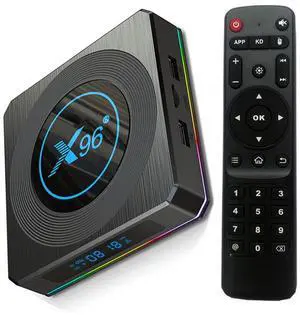 Amlogic S905X4 Android 11.0 X96 X4 4GB RAM 64GB ROM Dual-WiFi 2.4GHz/5GHz BT Quad Core 64 Bits 3D/8K 1000M