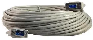 YCS basics 75 Foot DB9 9 Pin Serial / RS232 Male/Female Extension Cable