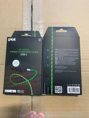 Statik 3FT/1M Green USB-C to USB Cable & LED Charging Cable | Light Up Phone Charger Cord | Compatible with iPhone 15 Series, iPad Mini 6, Air & More