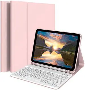 Ocricll Case with Keyboard for Samsung Galaxy Tab A9+ / A9 Plus 5G 2023 (Model: SM-X210/X215/X216/X218), [Support 3 System] Magnetic Detachable Wireless Keyboard for Galaxy Tablet 11, Pink